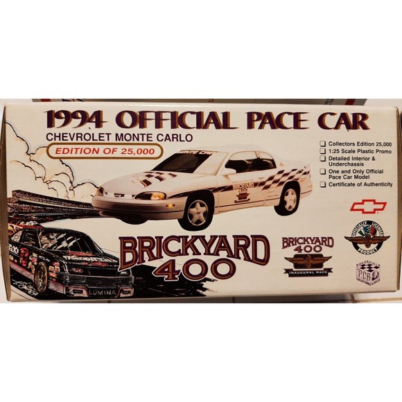 LIMITED EDITION BRICKYARD 400 OFFICIAL PACE CAR 1994 - NIB - Picture 3 of 3
